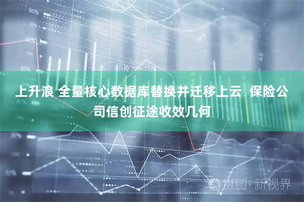 上升浪 全量核心数据库替换并迁移上云  保险公司信创征途收效几何