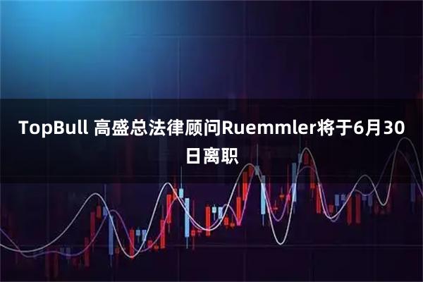 TopBull 高盛总法律顾问Ruemmler将于6月30日离职